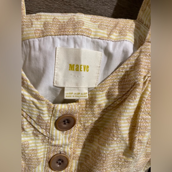 Anthropologie Cafe Button Dress 00p - Picture 3 of 3